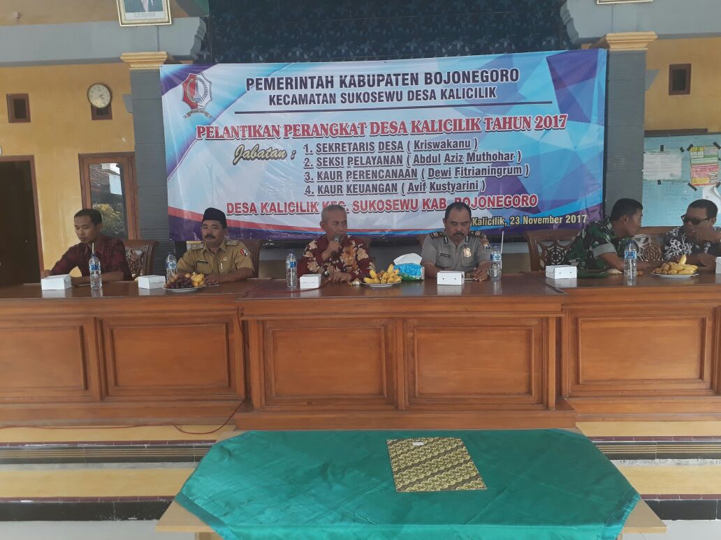 PELANTIKAN PERANGKAT DESA DI KECAMATAN SUKOSEWU