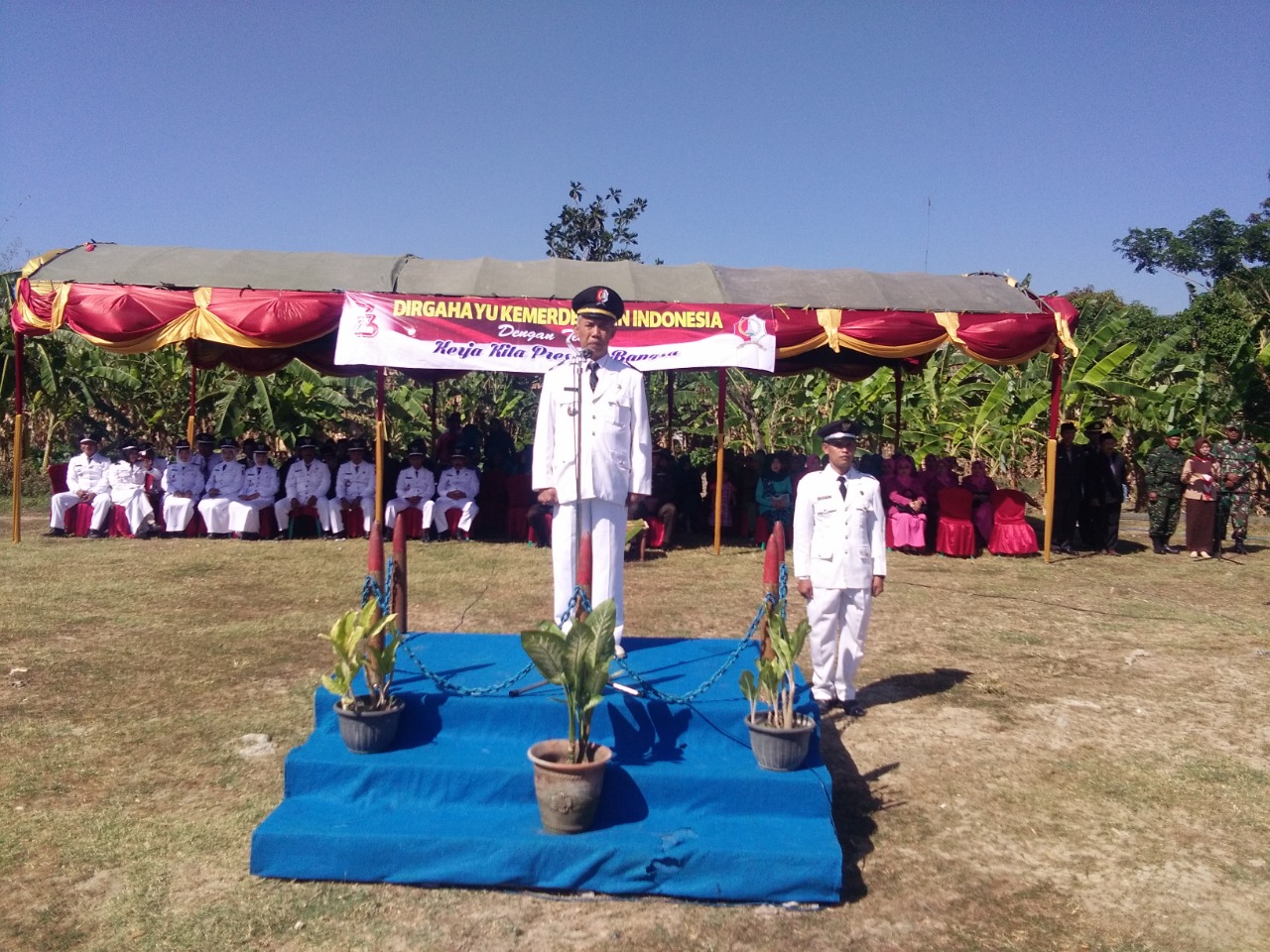 UPACARA HUT RI KE 73 KECAMATAN SUKOSEWU