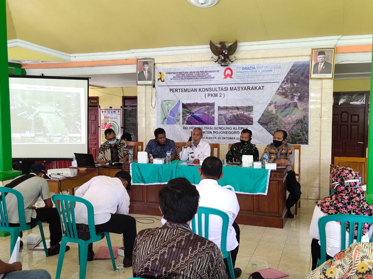 Pertemuan Konsultasi Masyarakat Rehabilitasi Bendung Klepek