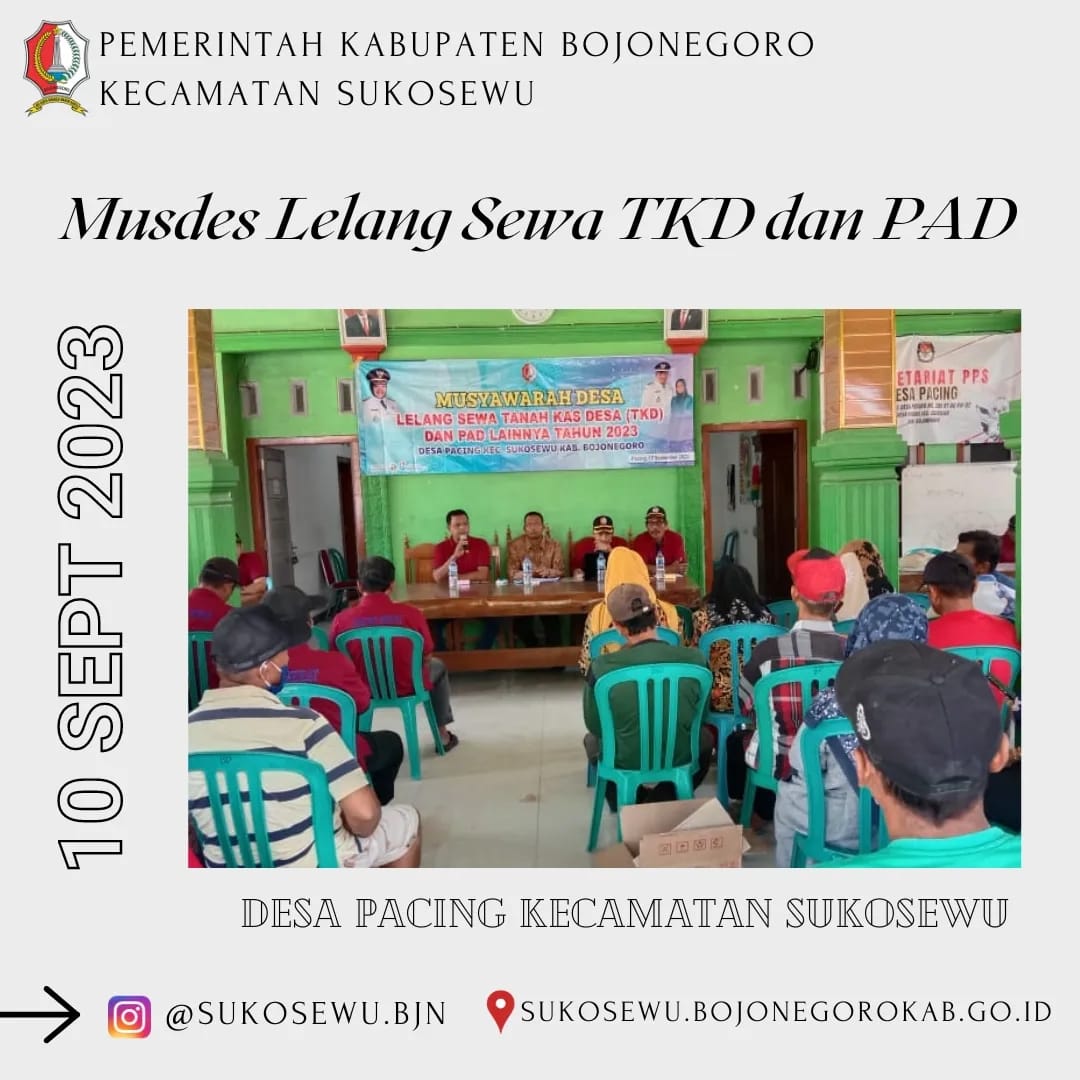 Musyawarah Desa Lelang Sewa Tanah Kas Desa ( TKD )