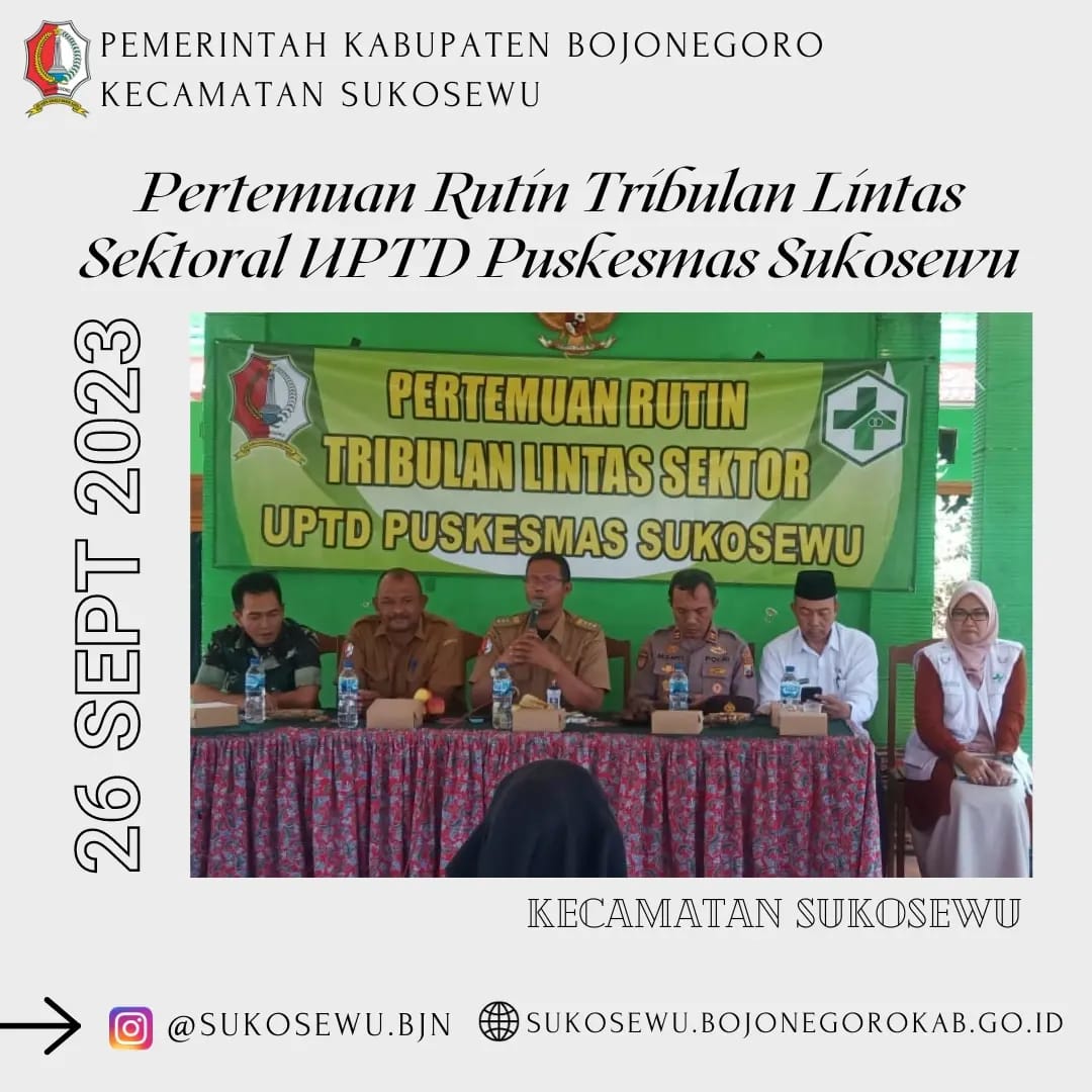 Pertemuan Tribulan Lintas Sektoral UPTD Puskesmas  Sukosewu