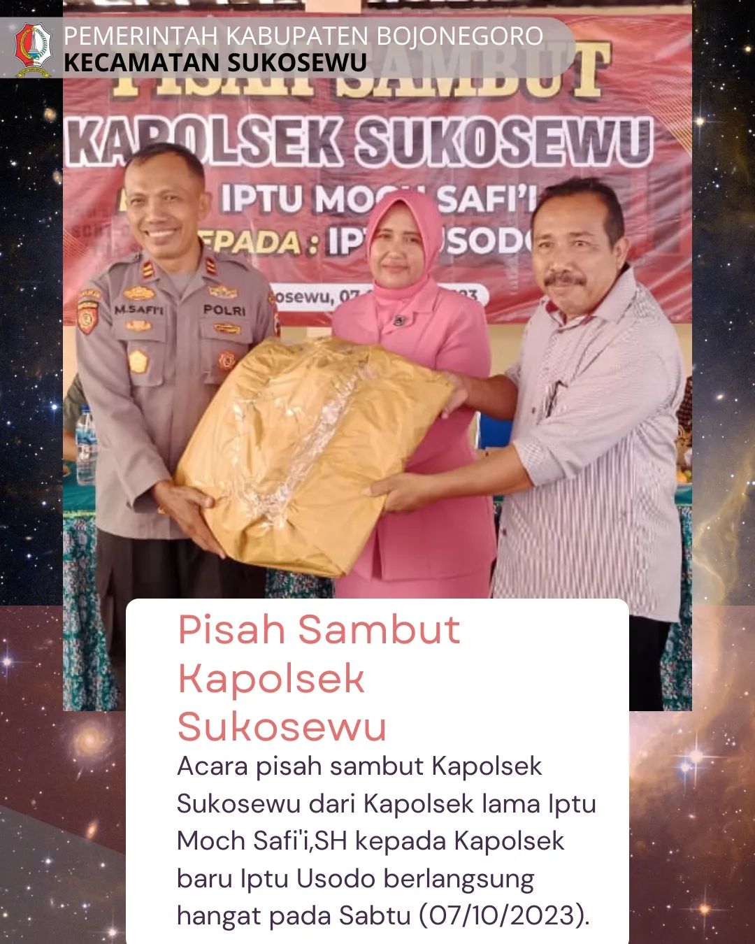Pisah Sambut Kapolsek Sukosewu