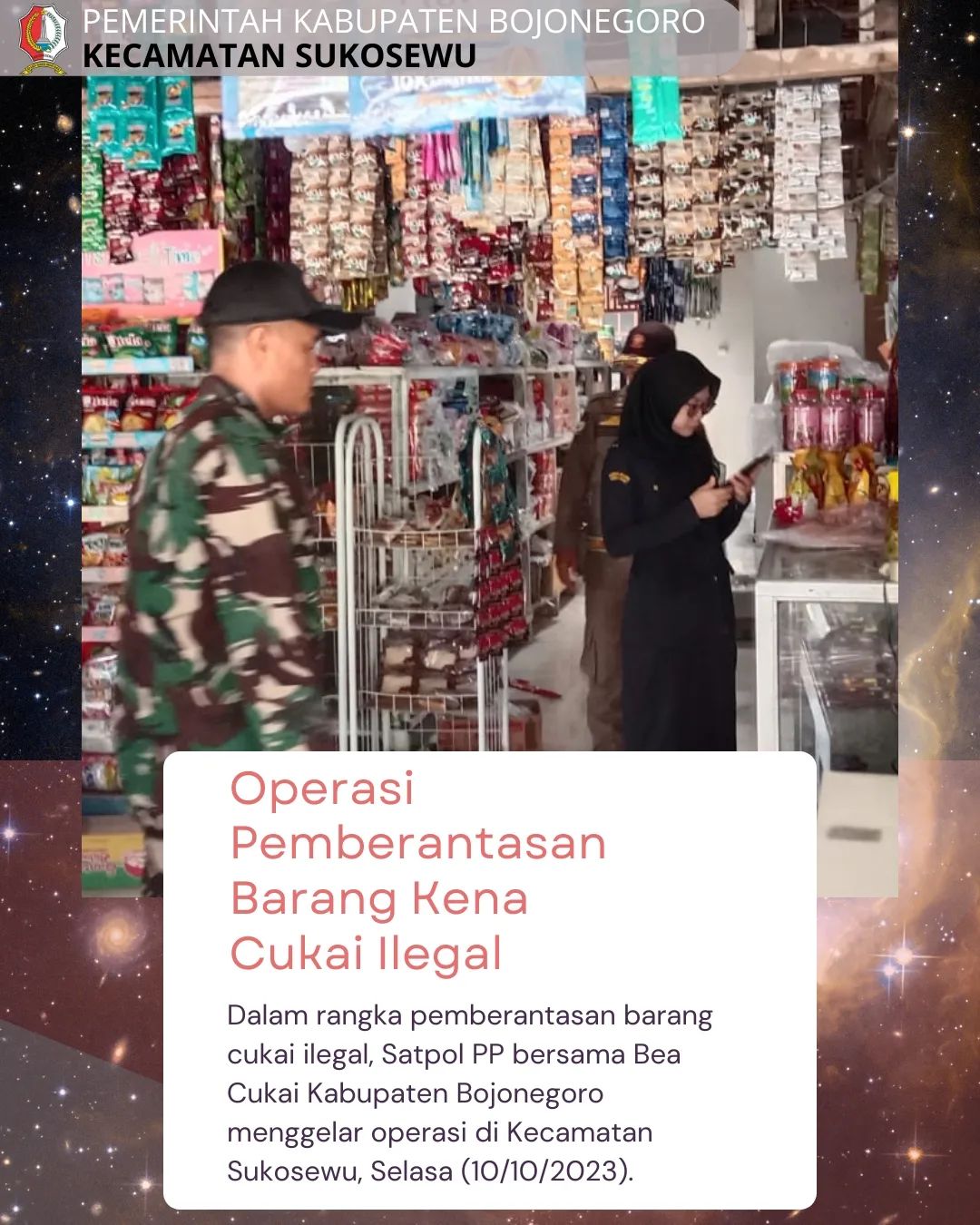 Operasi Pemberantasan Barang Kena Cukai Ilegal