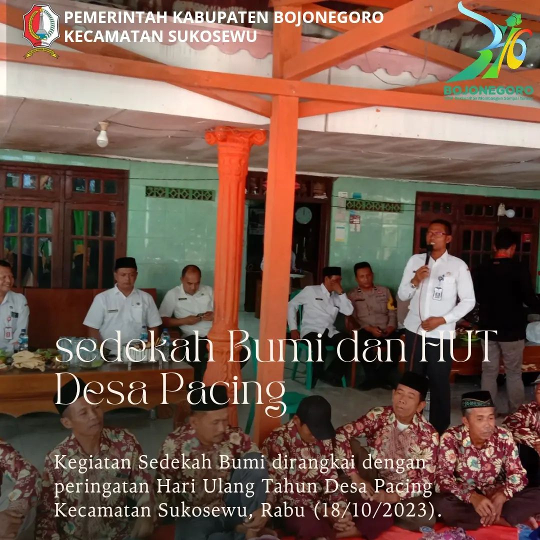 Sedekah bumi dirangkai dengan Hari Ulang Tahun Desa Pacing