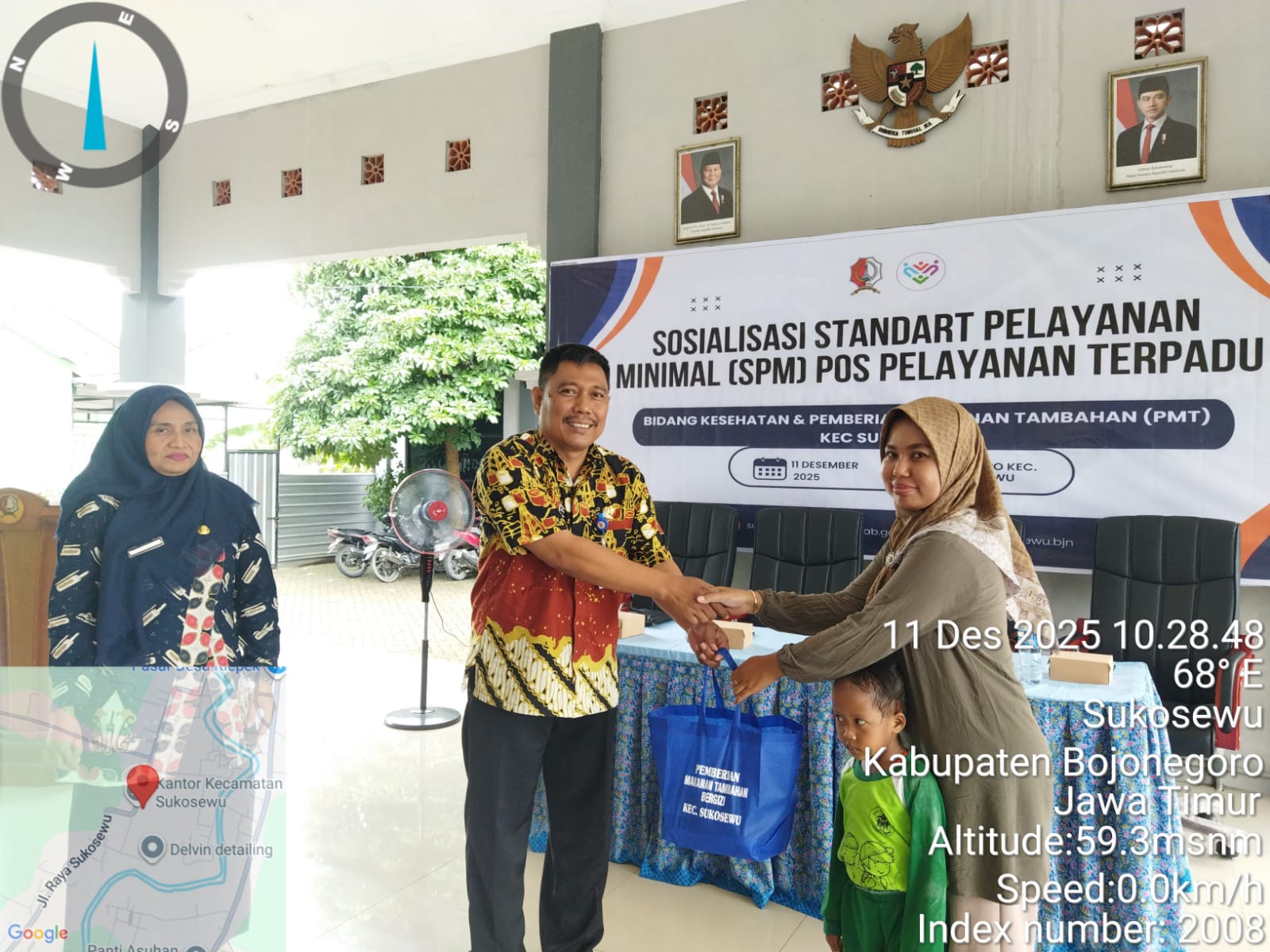 Sosialisasi SPM Posyandu Bidang Kesehatan dan Pemberian Makanan Tambahan (PMT) Kecamatan Sukosewu
