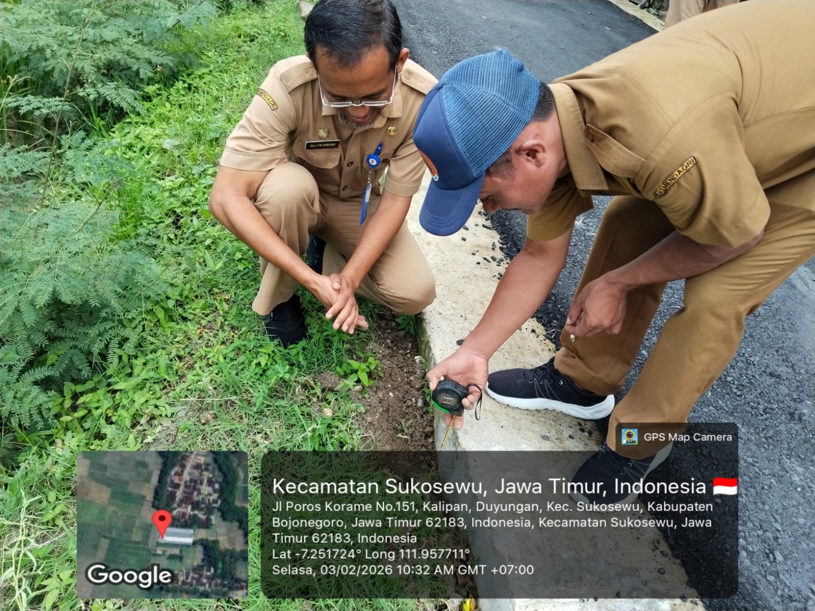 Monev Inspektorat di Desa Duyungan, Sukosewu