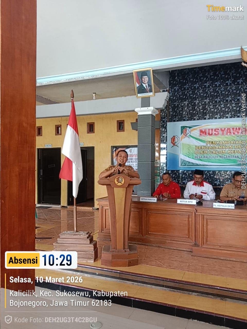 Musyawarah Pengesahan Calon Kades PAW Kalicilik